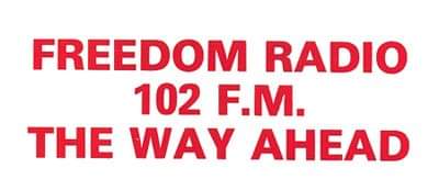 Freedom Radio Car Sticker From 1988-1990 